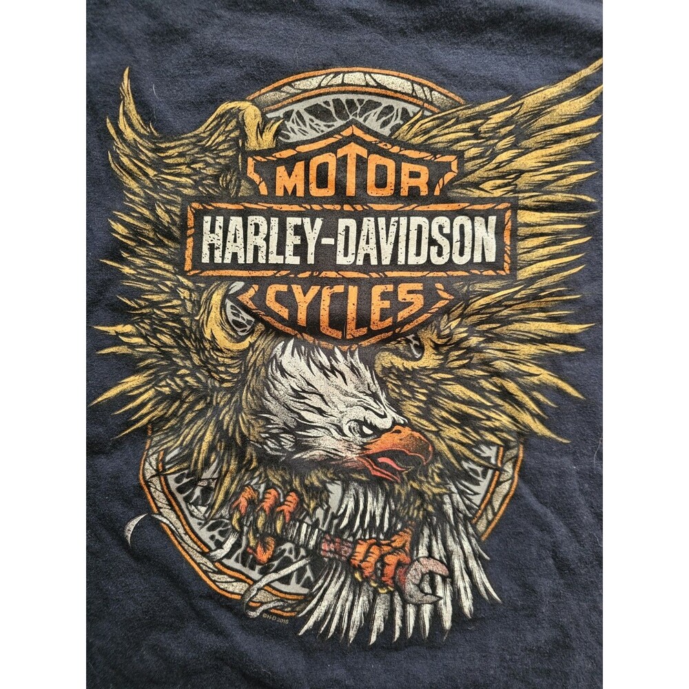 Harley Davidson - Space Coast Palm Bay Florida 2XL Navy Blue Tshirt